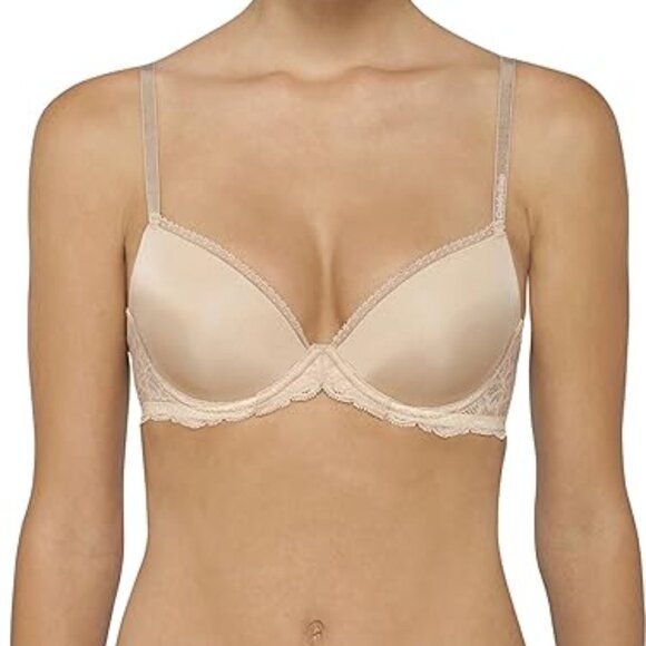 **Calvin Klein** Seductive Comfort Lace Push-Up Demi Bra 34B NWT - Picture 1 of 4